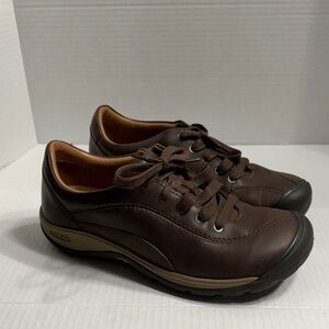 Keen Men's Dark Brown Leather Sneakers